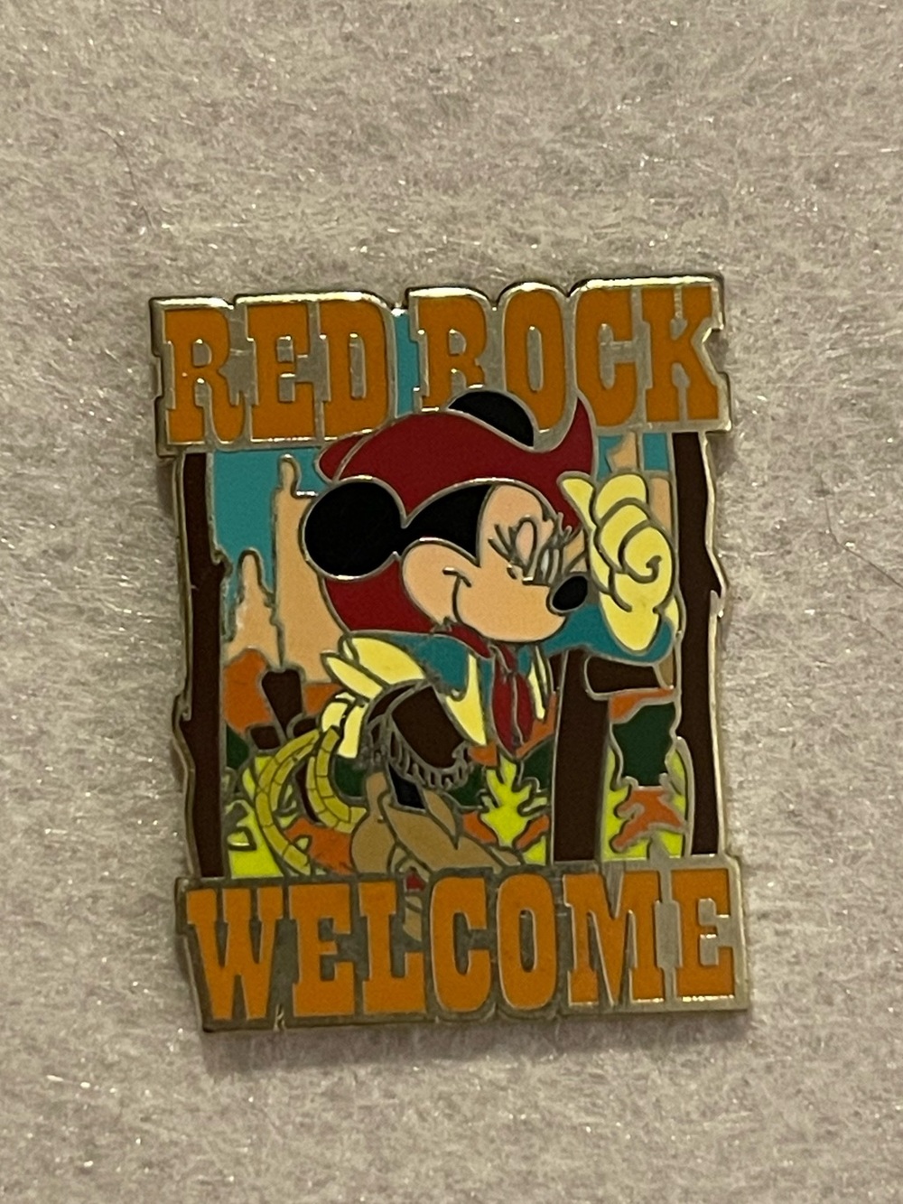 Disney Minnie Mouse Red Rock Utah LR Pin ABD Rare!!